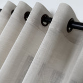 ELIRA Sheer Curtains – Custom Natural Linen-Look Drapes in 15 Colors